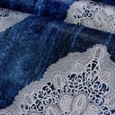 Ver imagem 5 de Papel de Parede Mandalas Efeito Manchado Azul e Prata Vinilico Lavável+ Cola para Aplicação