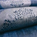 Ver imagem 6 de Papel de Parede Mandalas Efeito Manchado Azul e Prata Vinilico Lavável+ Cola para Aplicação