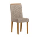 Ver imagem 1 de Cadeira Sala Jantar Aurea Kit 2 Ype/suede Marrom