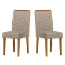 Ver imagem 2 de Cadeira Sala Jantar Aurea Kit 2 Ype/suede Marrom