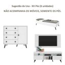 Ver imagem 3 de Pés Palito Retrô - Kit com 6 Unidades Multimóveis Preto