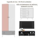 Ver imagem 3 de Pés Palito Retrô - Kit com 6 Unidades Multimóveis Branco
