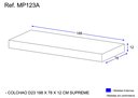 Ver imagem 3 de Colchão Solteiro Multimóveis para Cama 188x78cm