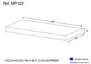 Ver imagem 3 de Colchão Solteiro Multimóveis para Cama 188x88cm 