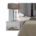 Ver imagem 5 de Cabeceira Queen com Espelho, LED e 2 Mesas de Apoio 2 Gavetas Fiorella Mavaular