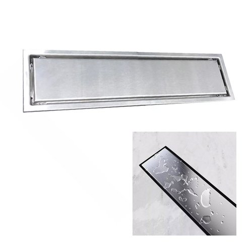 Ralo Linear Oculto 20cm Inox Invisivel Anti Odor Anti Inseto Banheiro Lavabo Lavanderia Resistente S