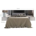 Ver imagem 3 de Cabeceira Queen com Espelho, LED e 2 Mesas de Apoio 4 Gavetas Fiorella Mavaular