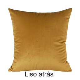 Kit 2 Capas para Almofada Drapeada em Veludo Quadrada 60x60 Mostarda - 5