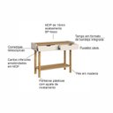 Ver imagem 6 de Aparador Buffet Orgânico Curvo 100% BP 2 Gavetas 100cm com Pés Cilíndricos em Madeira Maciça Aura Branco/Offwhite/Hanover