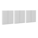 Ver imagem 4 de Cabeceira Cama Casal King Modulo 1,95 Itália Estofada Suspensa - Branco