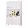 Cozinha Compacta Cassia 8 Portas 1 Gaveta Branco - Poquema - 2