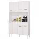 Ver imagem 2 de Cozinha Compacta Cassia 8 Portas 1 Gaveta Branco - Poquema