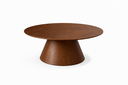 Ver imagem 2 de Mesa de Centro em Lâmina Natural 90cm Design Contemporâneo Desirée Oona Design Castanho