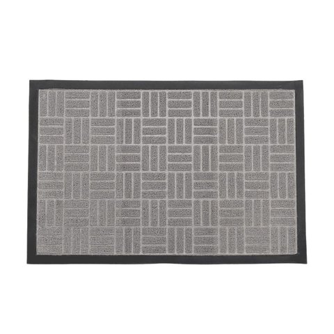 Capacho para Porta Nazca Des 001 40cm x 60cm Cinza Niazitex