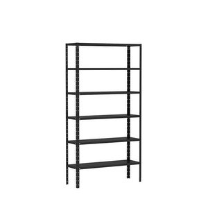 Estante de Aço Dupla Flex Amapá Preta 06 Prat. (176x92x30)