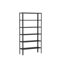 Estante de Aço Dupla Flex Amapá Preta 06 Prat. (176x92x30) - 1 Estante de Aço Dupla Flex Amapá Preta 06 Prat. (176x92x30) - 1