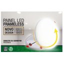 Ver imagem 5 de Painel de LED Frameless 32W Redondo 2 em 1 (Embutir/Sobrepor Na Mesma Peça) 4000K Bivolt Luz