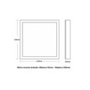 Ver imagem 4 de Painel De Led Frameless 17w quadrado 2 em 1 (embutir/sobrepor na mesma peça) 3000K Bivolt Luz