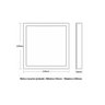Painel De Led Frameless 17w quadrado 2 em 1 (embutir/sobrepor na mesma peça) 3000K Bivolt Luz - 4
