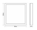 Ver imagem 2 de Painel Led 24W Lux Quadrado Sobrepor Branco 4000K Taschibra