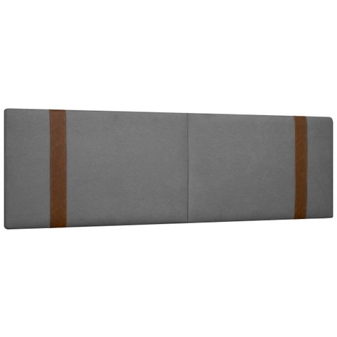 Painel Suspenso Cabeceira Dobrável Pietro para Cama Box Queen Size 160cm Boucle:bouclê Cinza Grafite