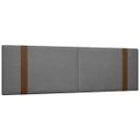 Ver imagem 1 de Painel Suspenso Cabeceira Dobrável Pietro para Cama Box Queen Size 160cm Boucle:bouclê Cinza Grafite