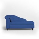 Ver imagem 1 de Recamier Diva França 1,40m Suede Azul Marinho - Inova Decor