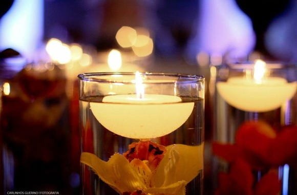 Kit 50 - Velas Flutuante Meia Bola 4,5 Cm, 4Hs - 3