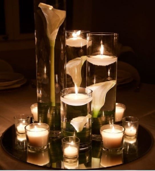 Kit 50 - Velas Flutuante Meia Bola 4,5 Cm, 4Hs - 2