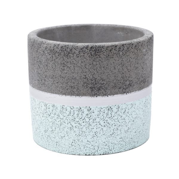 Vaso Concreto Dual Line Colors Cinza/verde - 4