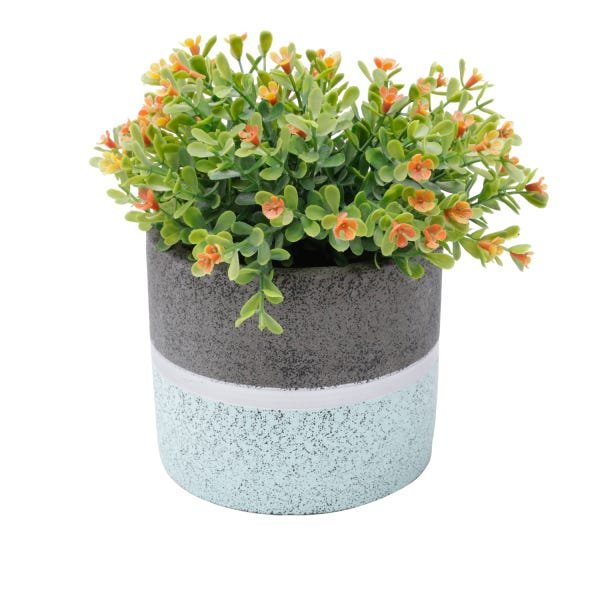 Vaso Concreto Dual Line Colors Cinza/verde - 3