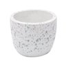 Cachepot cerâmica Ice Granilite branco - 1