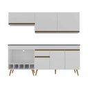Ver imagem 6 de Armário de Cozinha Modulada Completa com Balcão 190cm Veneza Multimóveis MP2420 Branco
