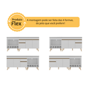 Ver imagem 7 de Armário de Cozinha Modulada Completa com Balcão 190cm Veneza Multimóveis MP2420 Branco