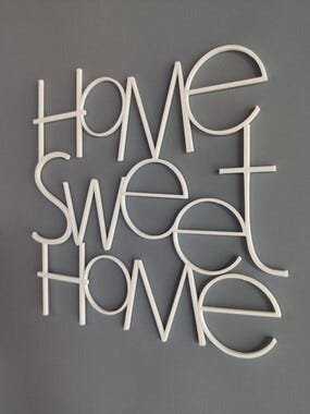 Palavra decorativa Home Sweet Home - 5