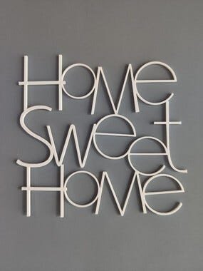 Palavra decorativa Home Sweet Home - 1