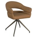 Ver imagem 1 de Cadeira Hanover Base Corten - Pu Caramelo