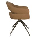 Ver imagem 3 de Cadeira Hanover Base Corten - Pu Caramelo
