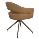 Ver imagem 4 de Cadeira Hanover Base Corten - Pu Caramelo