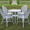 Ver imagem 2 de Conjunto de Mesa Redonda e Cadeiras com Braços para Area Externa