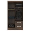 Ver imagem 3 de Guarda-Roupa Solteiro Europa 4 Portas 2 Gavetas Cor Cacau