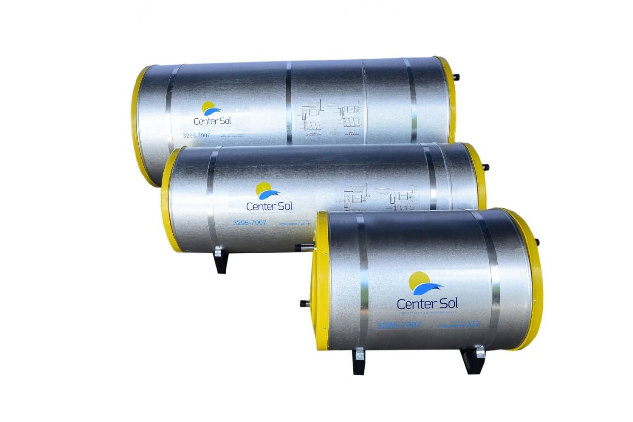 Boiler/reservatório para Aquecedor Solar 200 Litros Aço Inox 304 Alta Pressão - 6