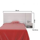 Ver imagem 3 de Cabeceira Solteiro com 1 Mesa de Apoio 1 Gaveta Apogeu Mavaular