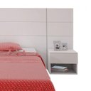 Ver imagem 5 de Cabeceira Solteiro com 1 Mesa de Apoio 1 Gaveta Apogeu Mavaular