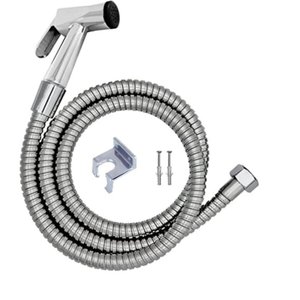 Kit Ducha Higiênica Gatilho Metal Mangueira 1,20 Sm Registro