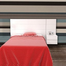 Cabeceira Solteiro com 1 Mesa de Apoio Apogeu Mavaular - 1 Cabeceira Solteiro com 1 Mesa de Apoio Apogeu Mavaular - 1