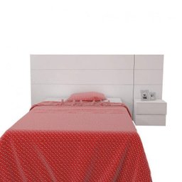 Cabeceira Solteiro com 1 Mesa de Apoio Apogeu Mavaular - 2 Cabeceira Solteiro com 1 Mesa de Apoio Apogeu Mavaular - 2