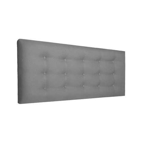 Cabeceira Botões Almofadada para Cama Luxo Clean Linho Rbl:queen Painel/cinza