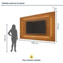 Ver imagem 3 de Conjunto Painel + Rack Atenas 220cm Naturalle Off White Mavaular Móveis