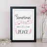 Quadro Decorativo - Sometimes, we just need a little of peace:Preto - 1